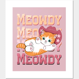 Cowgirl Kitten Posters and Art